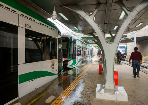 Ethiopian railways constructed by china, Addis abeba region, Addis ababa, Ethiopia