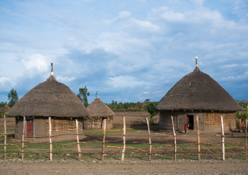 Ethiopia, Kembata, Alaba Kuito, traditional ethiopian houses called toukouls