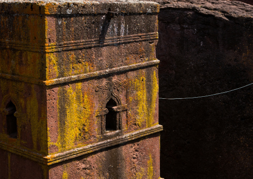 Monolithic rock-cut church of bete giyorgis saint george, Amhara region, Lalibela, Ethiopia