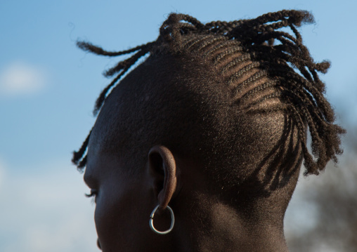 Hamer tribe man with a special hairstyle, Omo valley, Turmi, Ethiopia