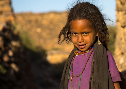 Portrait of an Argoba tribe girl, Harari Region, Koremi, Ethiopia