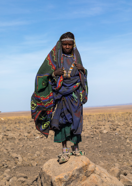 Portrait of an Issa tribe girl, Afar region, Yangudi Rassa National Park, Ethiopia