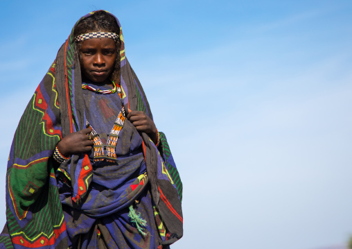 Portrait of an Issa tribe girl, Afar region, Yangudi Rassa National Park, Ethiopia