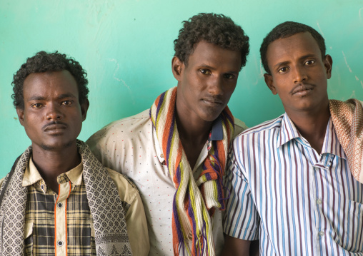 Portrait of ethiopian teachers in a primary school, Afar region, Semera, Ethiopia
