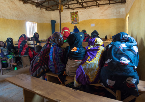 Borana people during sunday church service, Oromia, Yabelo, Ethiopia