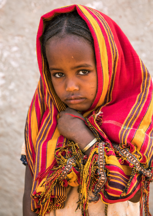 Portrait of a Borana tribe girl, Oromia, Yabelo, Ethiopia