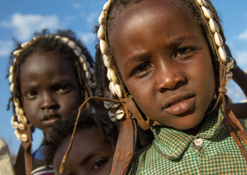 Dabale age grade boys during the Gada system ceremony in Borana tribe, Oromia, Yabelo, Ethiopia
