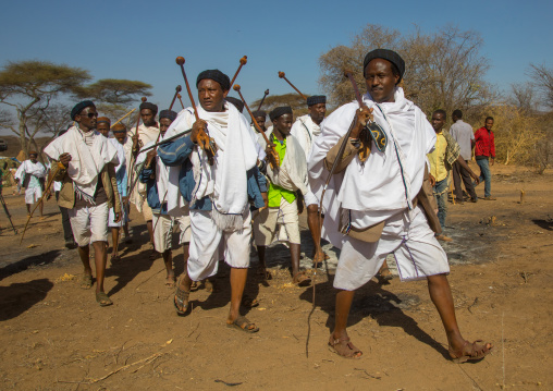 Kura Jarso the 71st Borana Oromo Abba gadaa and his councilors, Oromia, Yabelo, Ethiopia