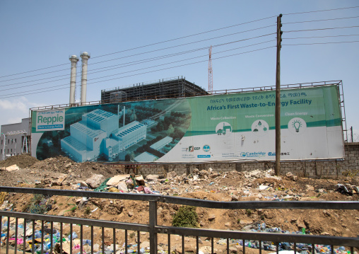 Clean energy factory in Koshe rubbish dump, Addis Ababa region, Addis Ababa, Ethiopia