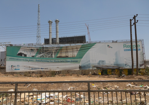 Clean energy factory in Koshe rubbish dump, Addis Ababa region, Addis Ababa, Ethiopia