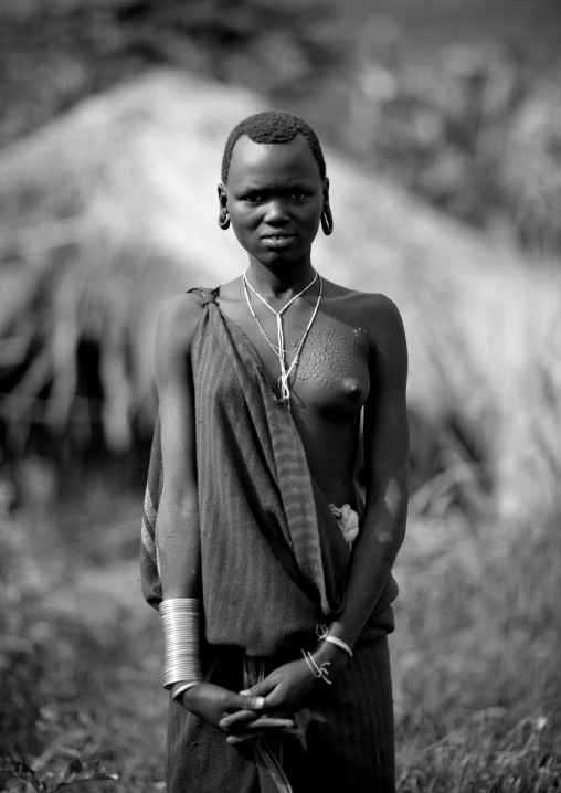 Surma woman, Turgit village, Omo valley, Ethiopia