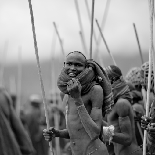 Donga Stick Fighting Ritual, Surma Tribe, Omo Valley, Ethiopia