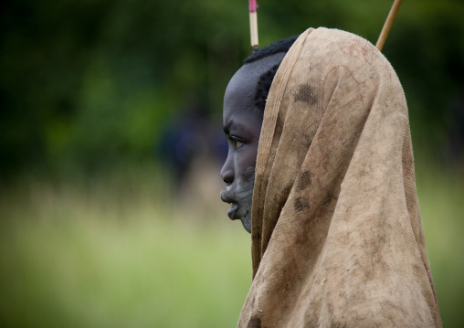 Donga in Suri tribe, Tulgit, Omo valley, Ethiopia