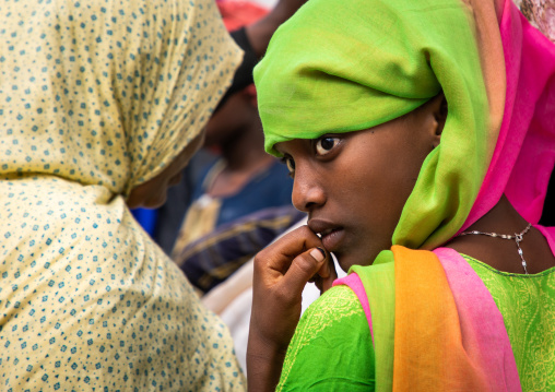 Oromo pilgrims women in Sheikh Hussein shrine, Oromia, Sheik Hussein, Ethiopia