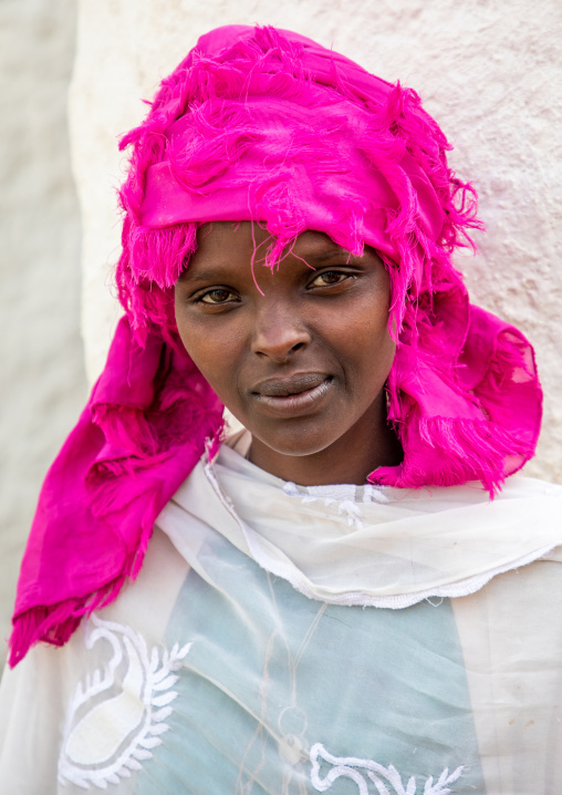 Oromo pilgrim woman in Sheikh Hussein shrine, Oromia, Sheik Hussein, Ethiopia