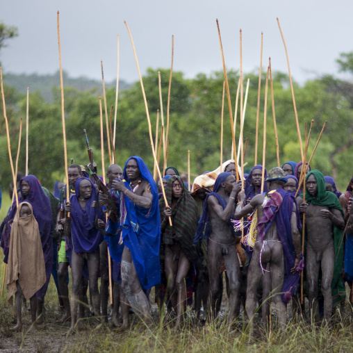 Donga Stick Fighting Ritual, Surma Tribe, Omo Valley, Ethiopia