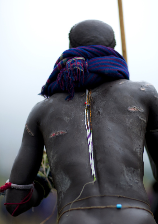 Donga stick fighting in Suri tribe, Tulgit, Omo valley, Ethiopia