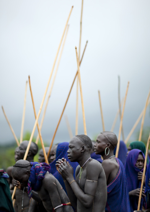 Donga Stick Fighting Ritual, Surma Tribe, Omo Valley, Ethiopia