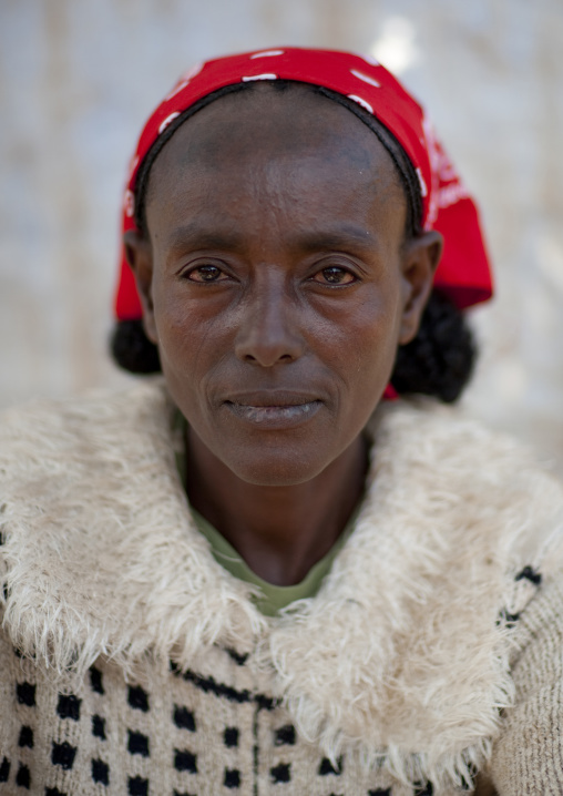 Woman Wearing A Headband, Village Of Tepi, Ethiopia