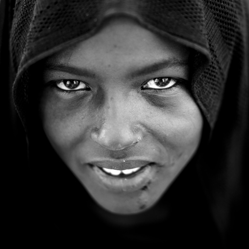 Miss Alo Wearing A Veil, Karrayyu Tribe Methara Town, Ethiopia