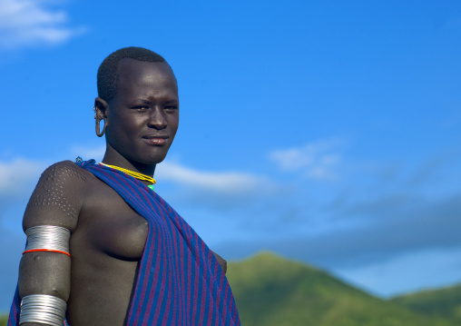 Surma Woman, Turgit Village, Omo Valley, Ethiopia