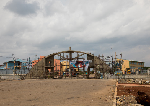 Construction of a new university, Gurage Zone, Wolkite, Ethiopia