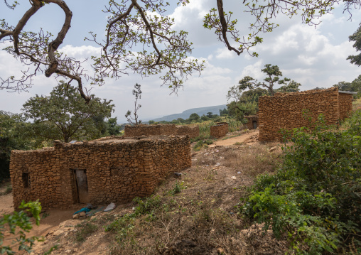 Traditional argoba stone houses village, Harari Region, Koremi, Ethiopia