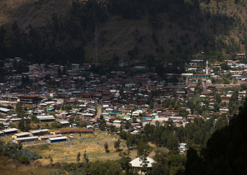 Houses in the valley, Amhara Region, Dessie, Ethiopia