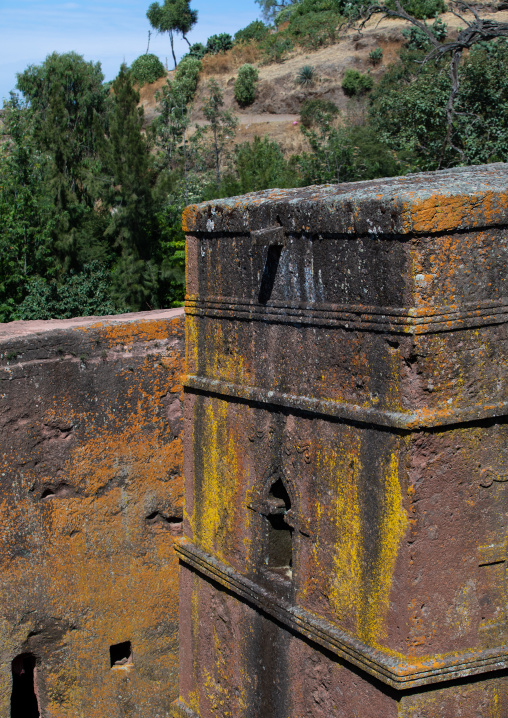 Monolithic rock-cut church of bete giyorgis, Amhara Region, Lalibela, Ethiopia