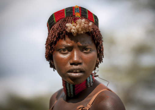 Hamer Tribe Woman During Bull Jumping Ceremony, Turmi, Omo Valley, Ethiopia