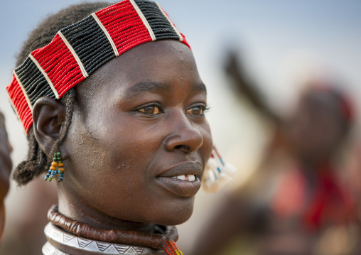 Hamar Tribe Woman During Bull Jumping Ceremony, Turmi, Omo Valley, Ethiopia