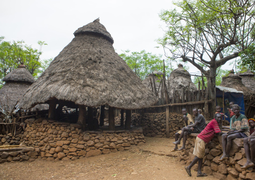 Mora, Common House For Men, Konso, Omo Valley, Ethiopia