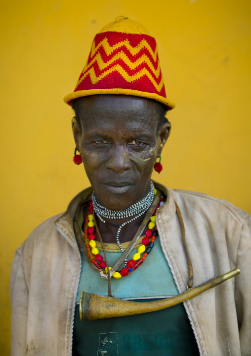 Dassanech Tribe Man, Omorate, Omo Valley, Ethiopia