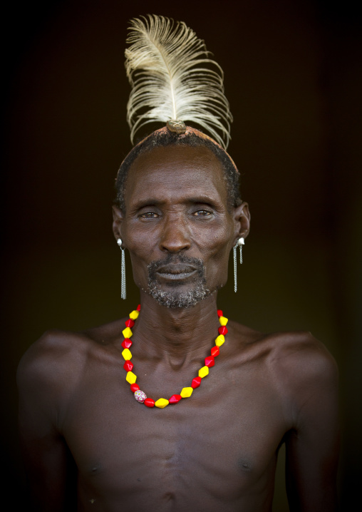 Dassanech Tribe Man, Omorate, Omo Valley, Ethiopia