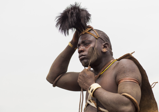 Bodi Tribe Preparing The Kael Ceremony, Hana Mursi, Omo Valley, Ethiopia