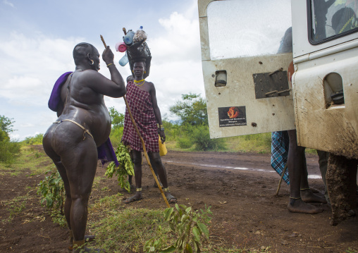 Bodi Tribe Fat Man During Kael Ceremony, Hana Mursi, Omo Valley, Ethiopia