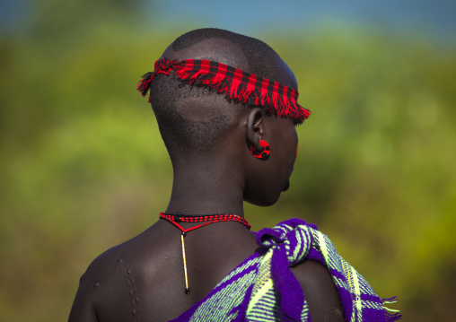 Bodi Tribe Woman, Hana Mursi, Omo Valley, Ethiopia