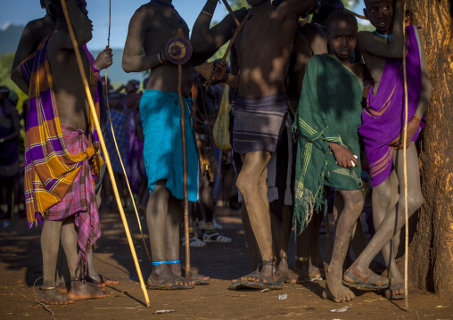 Bodi Tribe People During Kael Ceremony, Hana Mursi, Omo Valley, Ethiopia