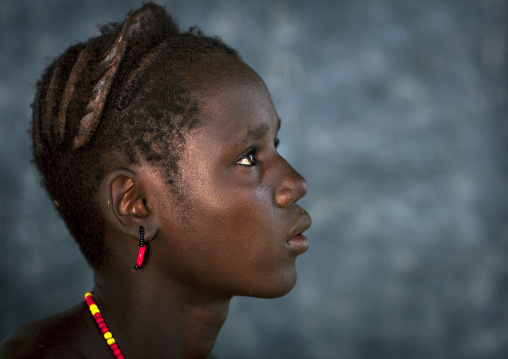 Boy With A Haircut Showing He Had Circumcision, Omorate, Omo Valley, Ethiopia
