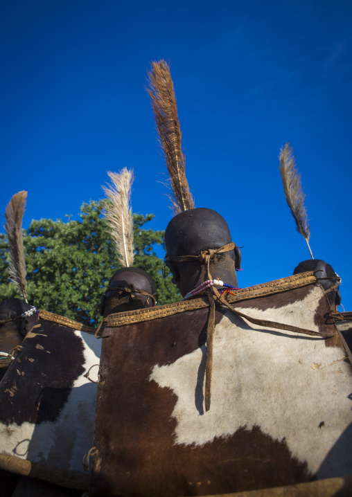 Bodi Tribe Fat Men During Kael Ceremony, Hana Mursi, Omo Valley, Ethiopia