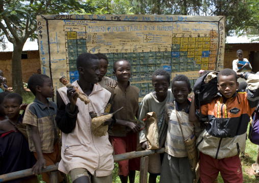 Teacher Giving Class At Mecheke School, Konso Tribe, Omo Valley, Ethiopia