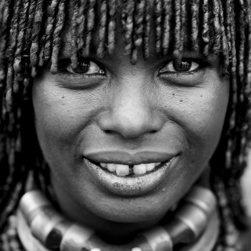 Portrait of a Hamar Tribe Woman,  Ethiopia