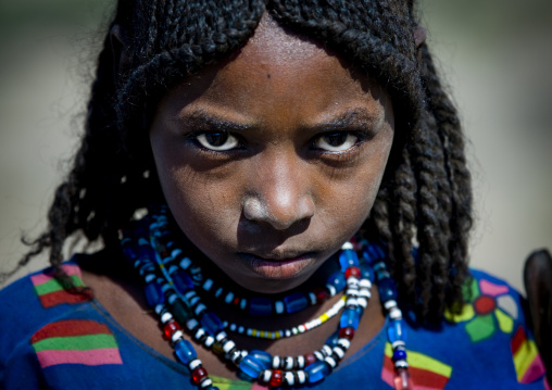 Young afar tribe girl, Assaita, Afar regional state, Ethiopia