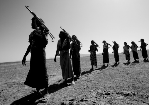 Afar tribe warriors, Assaita, Afar regional state, Ethiopia