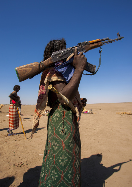 Afar tribe warriors, Assaita, Afar regional state, Ethiopia