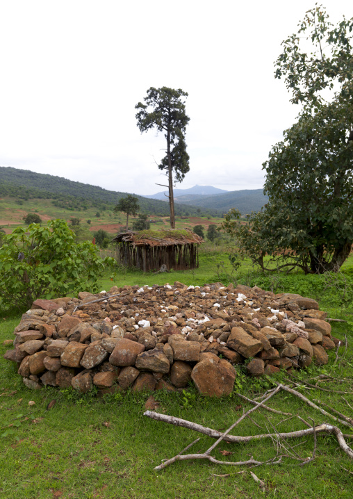 Borana Tribe Stone Grave, Moyale, Ethiopia