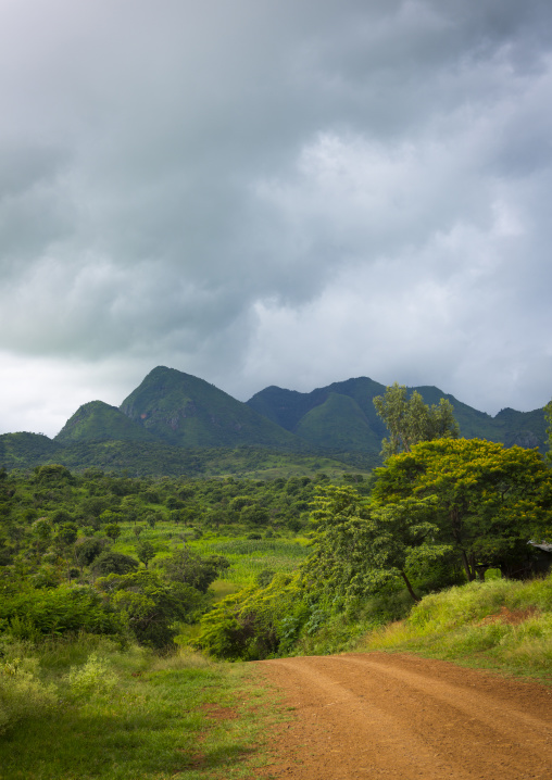 Idyllic landscape, Tulgit, Omo valley, Ethiopia
