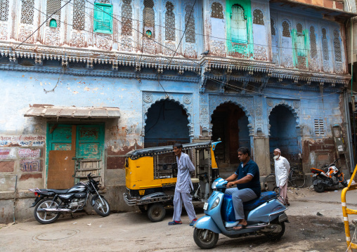Old blue house of a brahmin, Rajasthan, Jodhpur, India