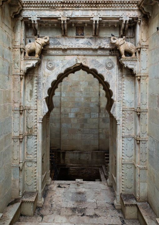 Entrance of Raniji ki baori called the queen's stepwell, Rajasthan, Bundi, India