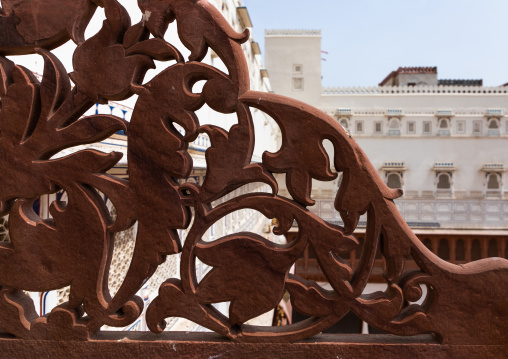 Junagarh fort carving detail, Rajasthan, Bikaner, India